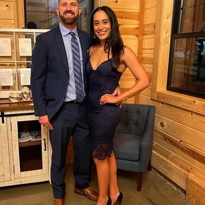 Dark Blue lace dress